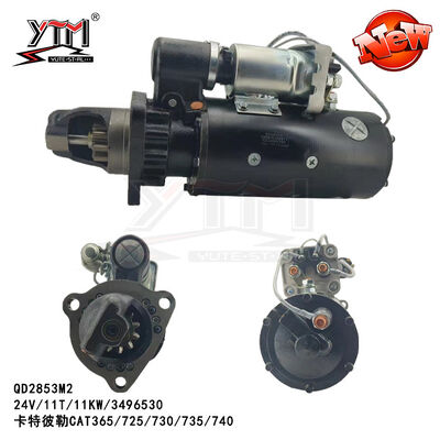 Moteur de démarrage QD2853M2 pour Caterpillar CAT365/725/730/735/740 24V 11T 11KW 3496530