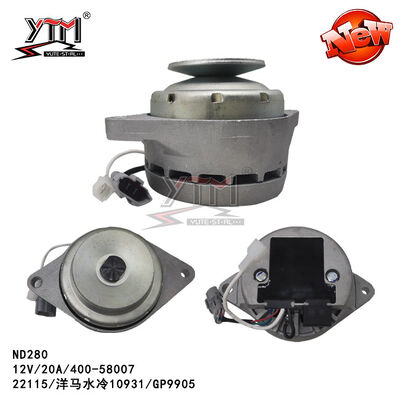 ALTERNATEUR ND280 22115 10931/GP9905/12V/20A/400-58007 pour refroidissement par eau Yanmar