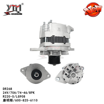 Alternateur automatique 600-825-6110 de DR268 R220-5 LG908 24V 70A 8PK