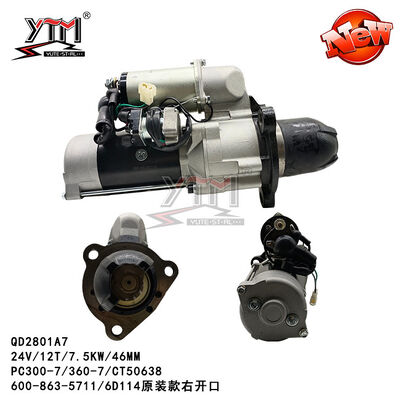 Onde entretenue de DÉMARREUR de CT50638 24V 12T POUR NIKKO KOMATSU 6D114 600-863-5711 6008133632